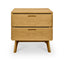 CCF487 Wooden Bedside Table - Natural Oak