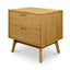 CCF487 Wooden Bedside Table - Natural Oak