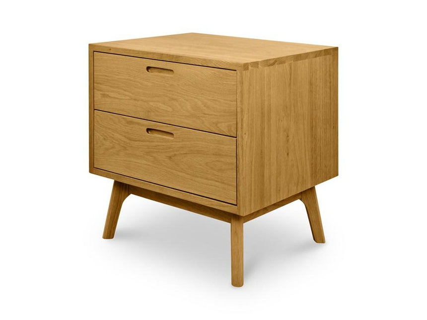 CCF487 Wooden Bedside Table - Natural Oak