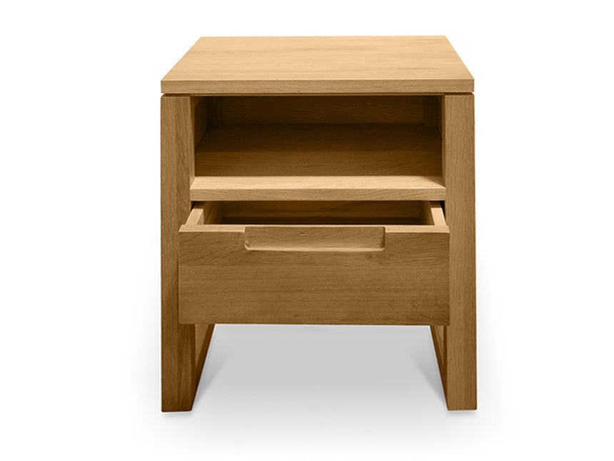 CCF500 1 Drawer Wooden Bedside Table - Natural Oak