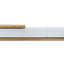 CTV385N-BB 2.4m-3.07m TV Entertainment Unit - Natural - White