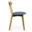 CDC440G  Dining  Chair Solid Natural Oak – Grey Fabric Seat