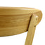 CDC440G  Dining  Chair Solid Natural Oak – Grey Fabric Seat