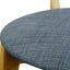 CDC440G  Dining  Chair Solid Natural Oak – Grey Fabric Seat