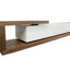 CTV385WAL-BB 2.4m-3.07m TV Entertainment Unit - Walnut - White