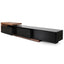 CTV1138-BB Extendable TV Entertainment Unit - Walnut - Black matt