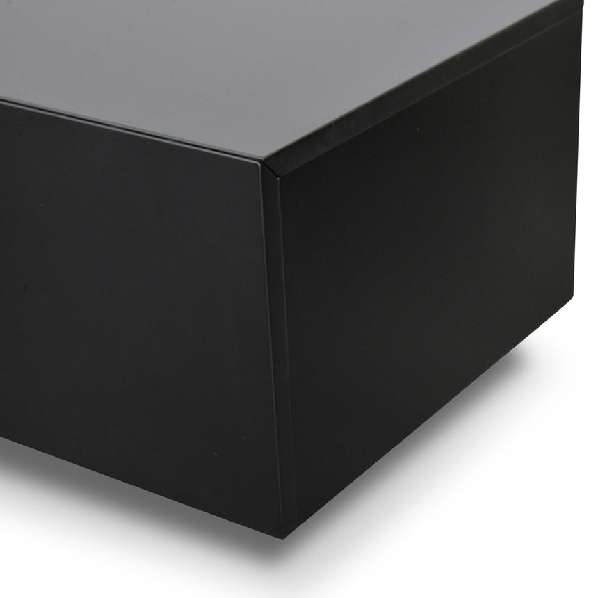 CTV1138-BB Extendable TV Entertainment Unit - Walnut - Black matt