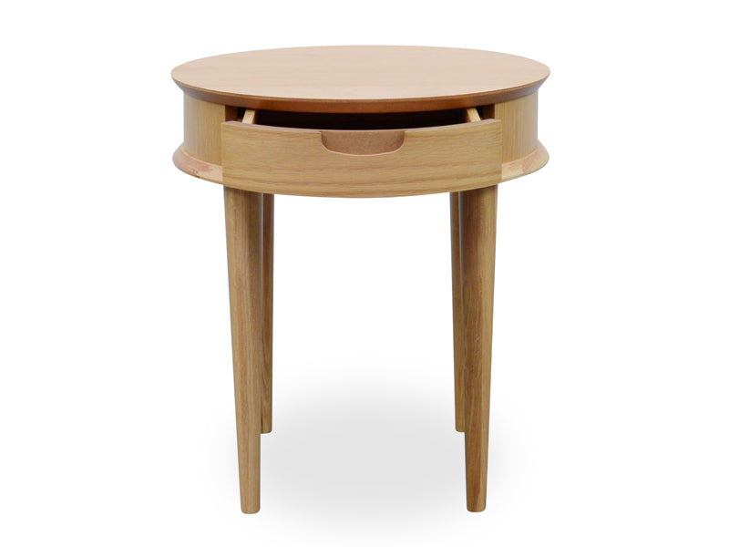 CCF692-VN Lamp Side Table with Drawers - Natural