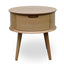 CST222WAL-VN Round Side Table - Walnut
