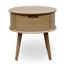 CST222WAL-VN Round Side Table - Walnut