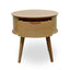 CST222WAL-VN Round Side Table - Walnut