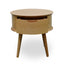 CST222WAL-VN Round Side Table - Walnut