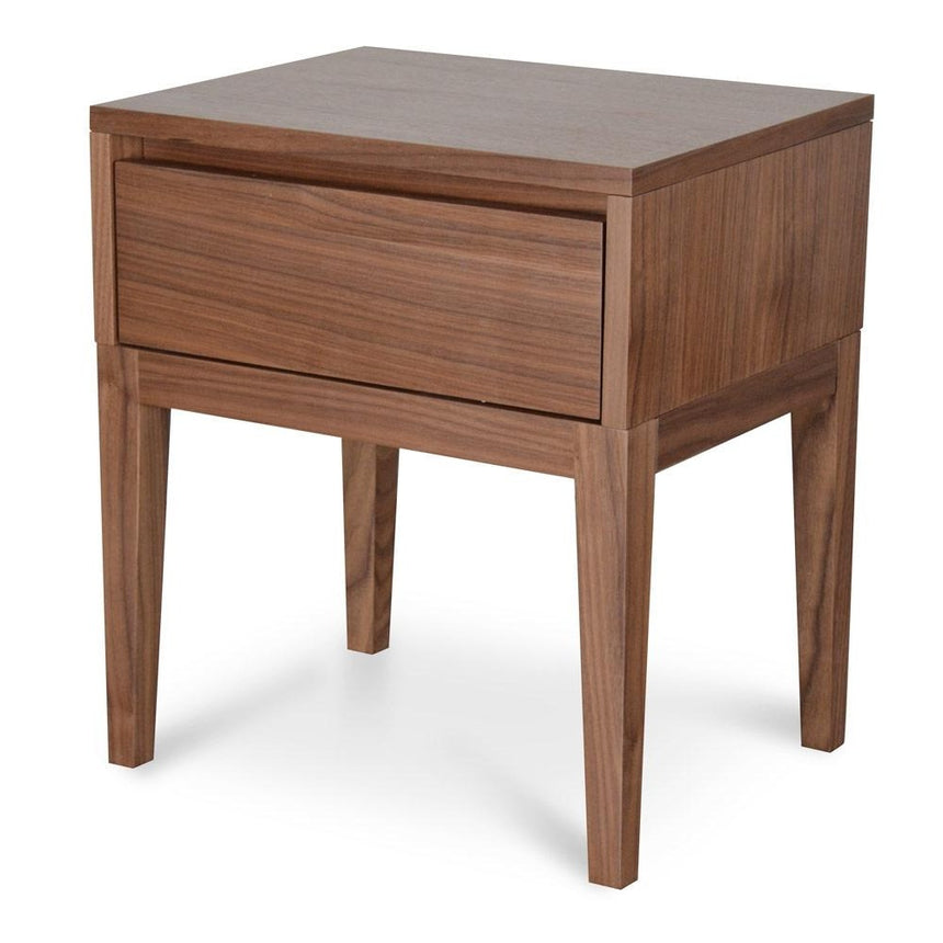 CST8041-AW Single Drawer Bedside Table - Walnut