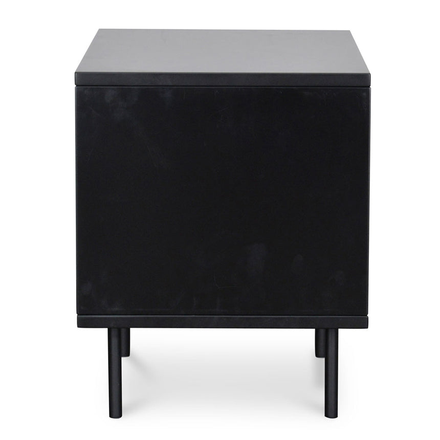 CST2149-CN Bedside Table - Natural Oak - Matt Black - Last one