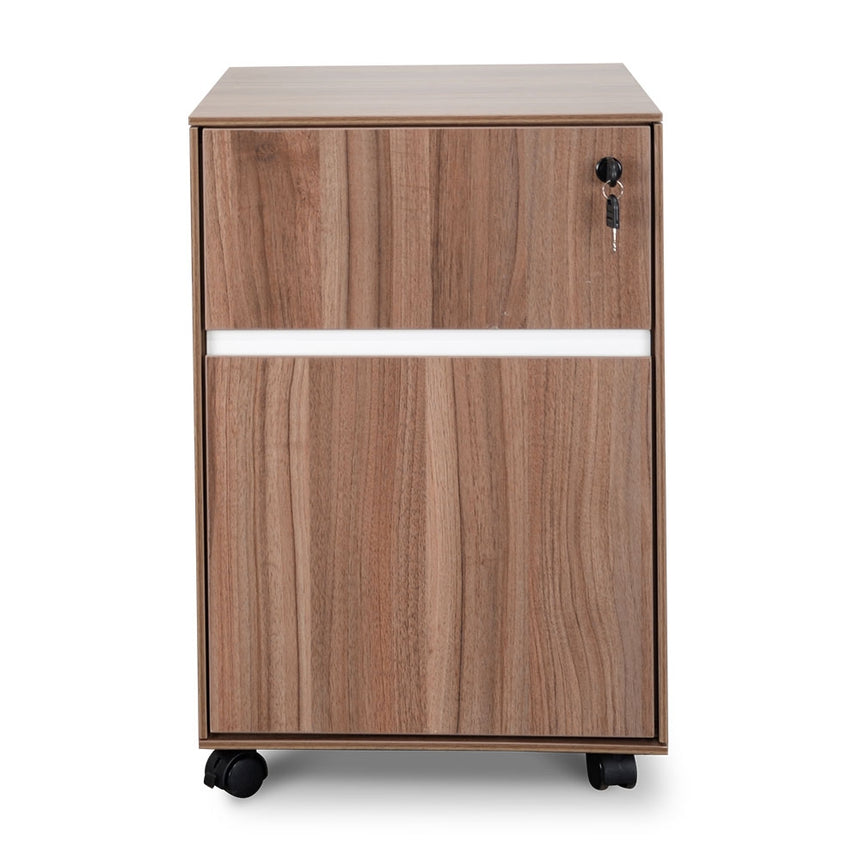 COF294 2 Drawer Mobile Pedestal - Walnut