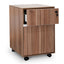 COF294 2 Drawer Mobile Pedestal - Walnut