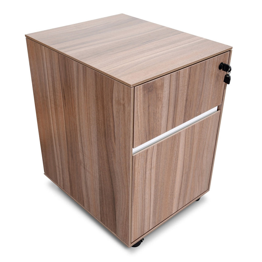 COF294 2 Drawer Mobile Pedestal - Walnut