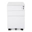 COF2170-SN 3 Drawers Mobile Pedestal - White