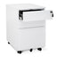 COF2170-SN 3 Drawers Mobile Pedestal - White