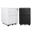 COF2170-SN 3 Drawers Mobile Pedestal - White