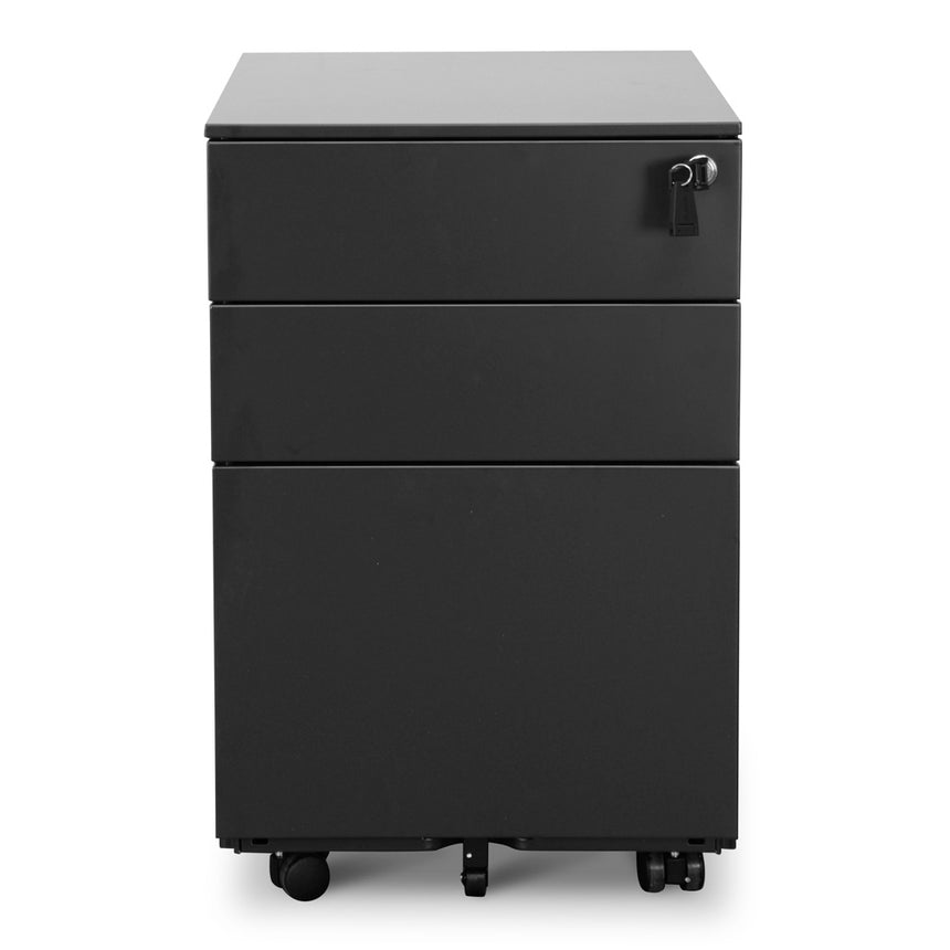 COF8452-KD 1.2m Home Office Desk - Full Black