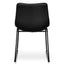 CDC2084-SE Industrial Dining Chair - Black PU (Set of 2)