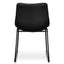 CDC2084-SE Industrial Dining Chair - Black PU (Set of 2)
