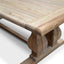 CDT561 Elm Wood Dining Table 3m - Rustic Natural
