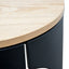 CST2225-SD Side Table - Natural - Black