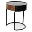CST2201-IG Round Side Table - Walnut - Black