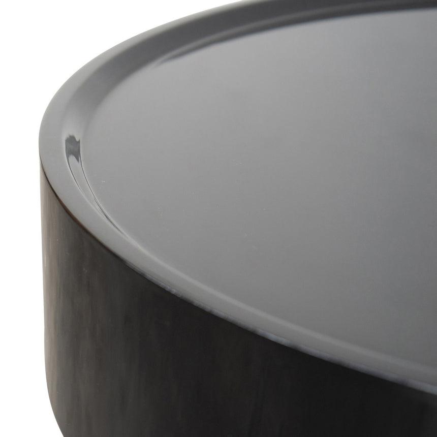 CST2201-IG Round Side Table - Walnut - Black