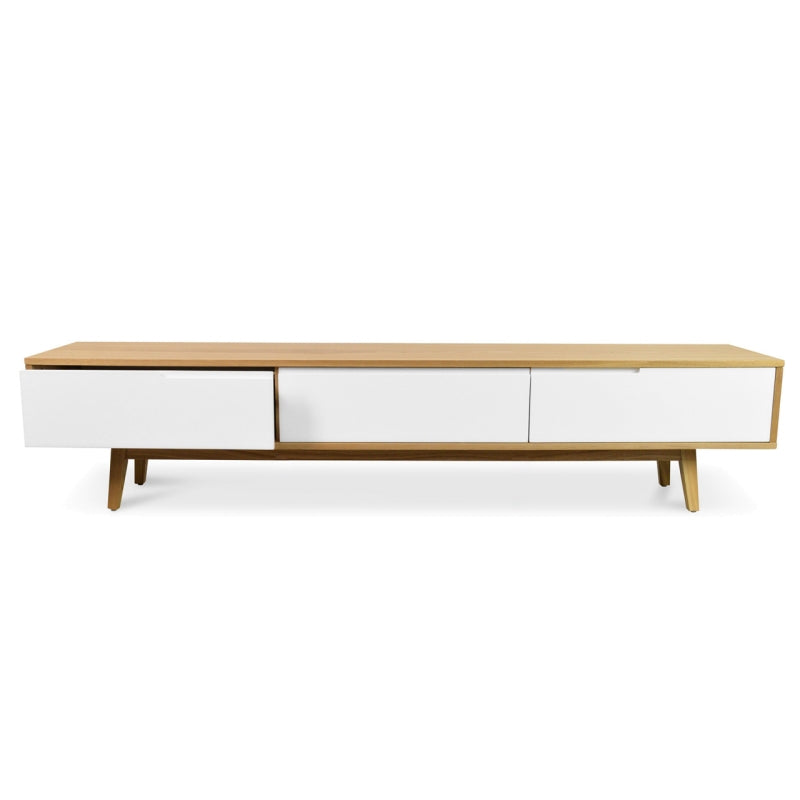 Ex Display - CTV861-DW 2.1m TV Entertainment Unit - Lowline - Natural