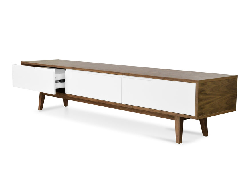 CTV862-DW 2.1m Lowline TV Entertainment Unit - Walnut