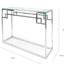 CDT2012-BS 1.15m Console Glass Table - Stainless Steel Base