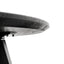 CDT2305-SD 100cm Round Dining Table - Black Veneer Top - Black Legs