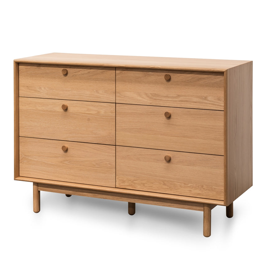 CDT8741-KK 160m Travertine Chest of Drawers - Creme Ash