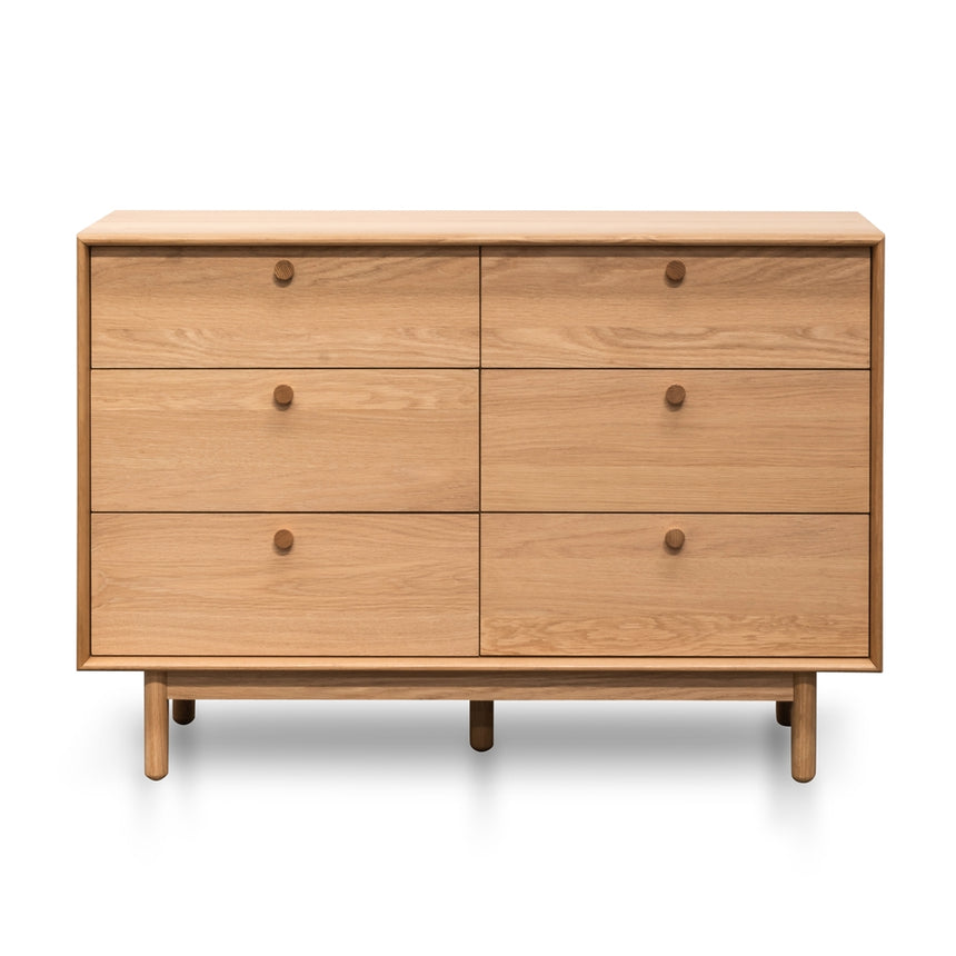 CDT2325-VN 6 Drawer Wide Chest - Oak