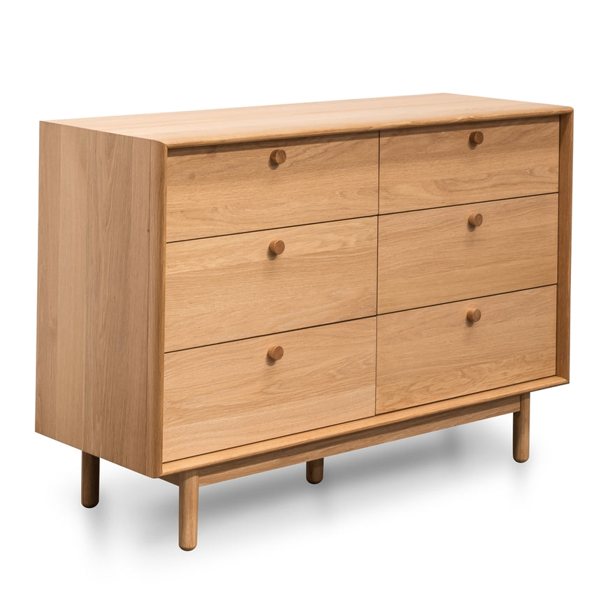 CDT2325-VN 6 Drawer Wide Chest - Oak