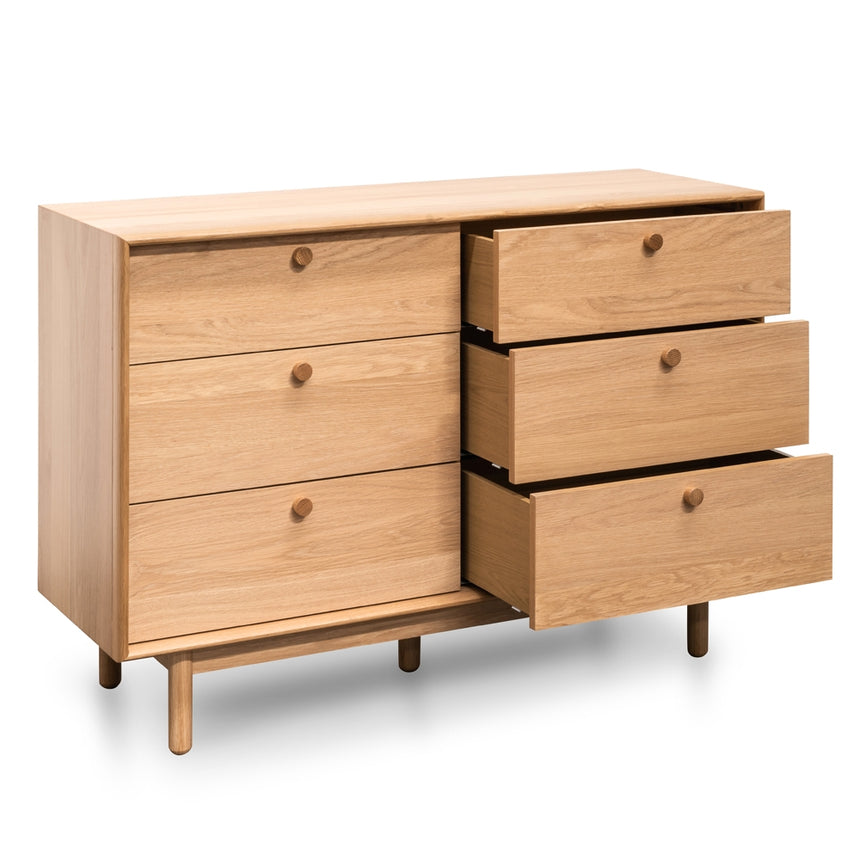 CDT2325-VN 6 Drawer Wide Chest - Oak