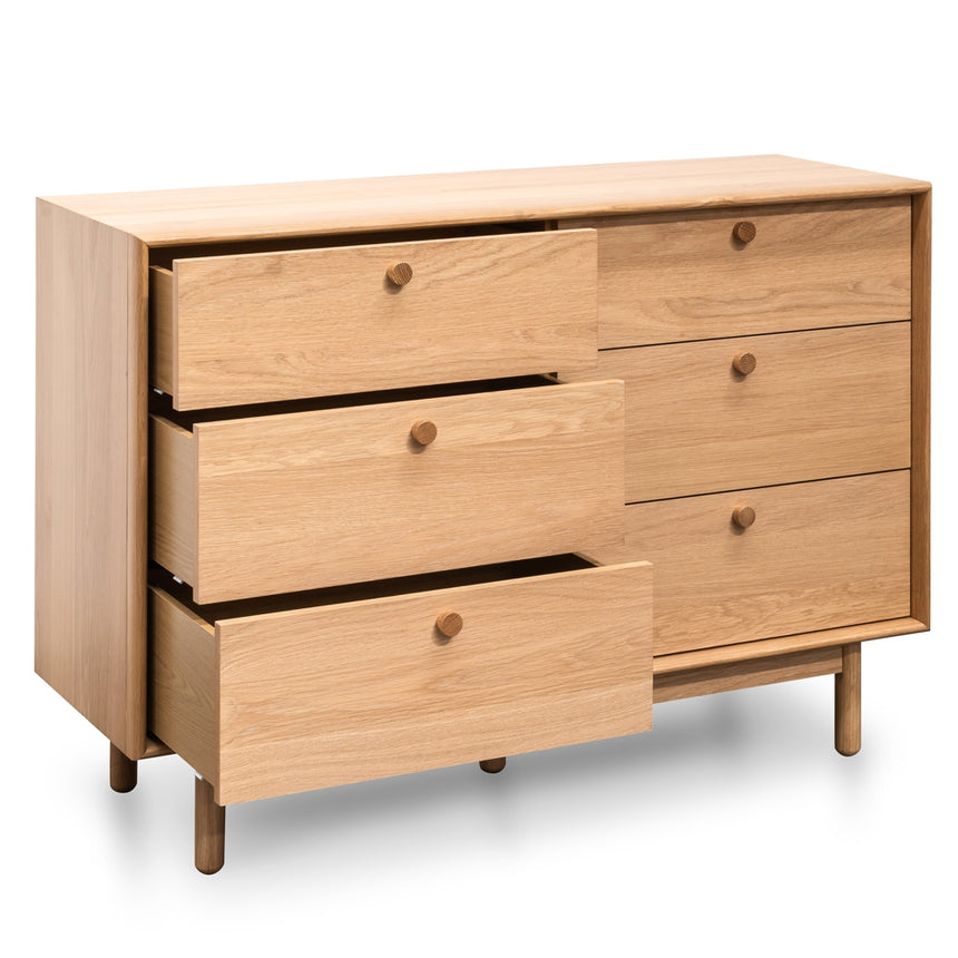 CDT2325-VN 6 Drawer Wide Chest - Oak