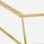 CDT2360-KS 1.9m Glass Dining Table -  Gold Base