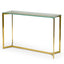 CDT2362-KS 1.2m Glass Console Table - Gold Base