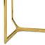 CDT2362-KS 1.2m Glass Console Table - Gold Base