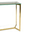 CDT2362-KS 1.2m Glass Console Table - Gold Base
