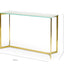Ex Display - CDT2362-KS 1.2m Glass Console Table - Gold Base