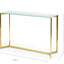 CDT2362-KS 1.2m Glass Console Table - Gold Base