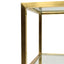 Ex Display - CDT2363-KS 1.2m Glass Console Table - Gold Base