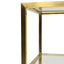 CDT2363-KS 1.2m Glass Console Table - Gold Base