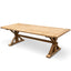 CDT2379 Elm Wood 2.4m Dining Table - Rustic Natural