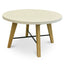 Ex Display - CDT2440-CO 1.4m Round Dining Table - White - Natural